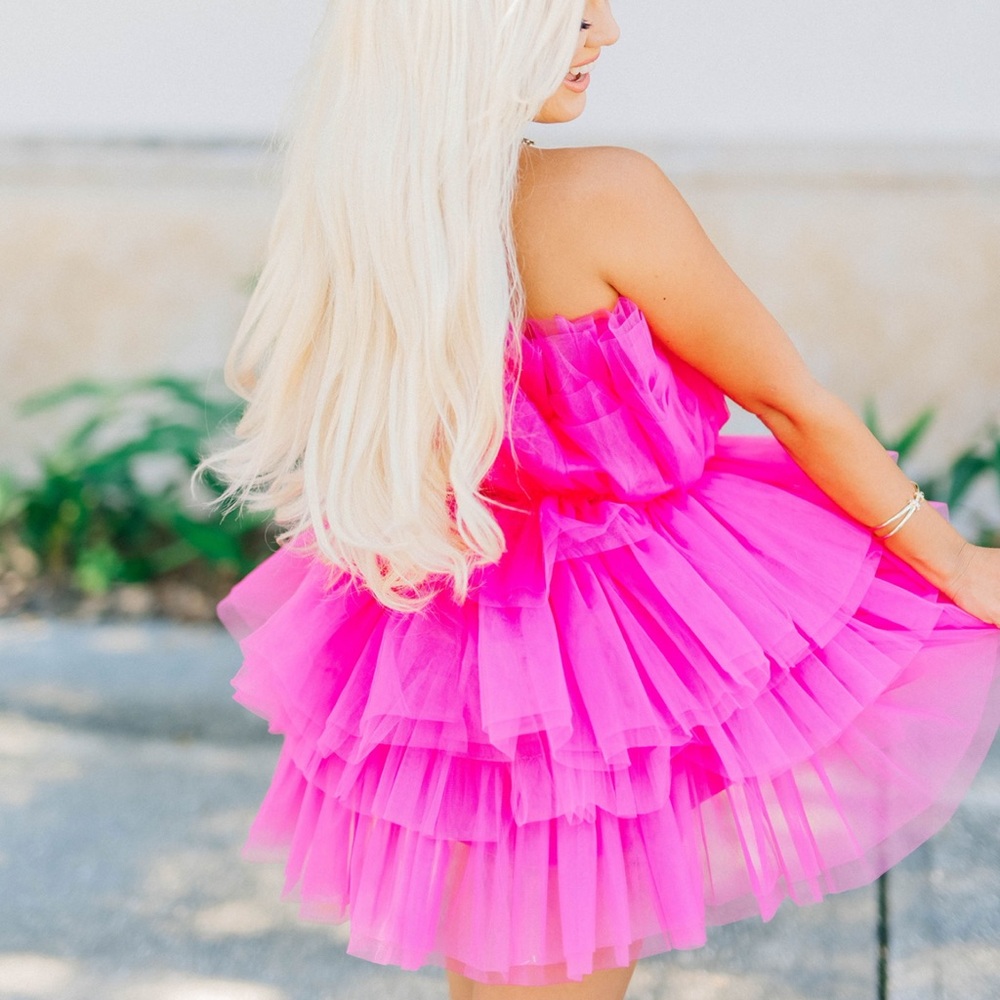 Tulle Size Small Mini Dress - Picture 8 of 8